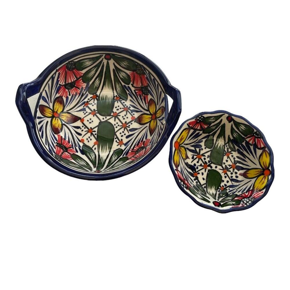 Alba Mexico Set of 2 Colorful Pottery Bowls